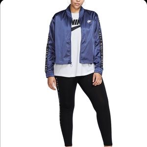 Plus size Nike Cropped Bomber Jacket